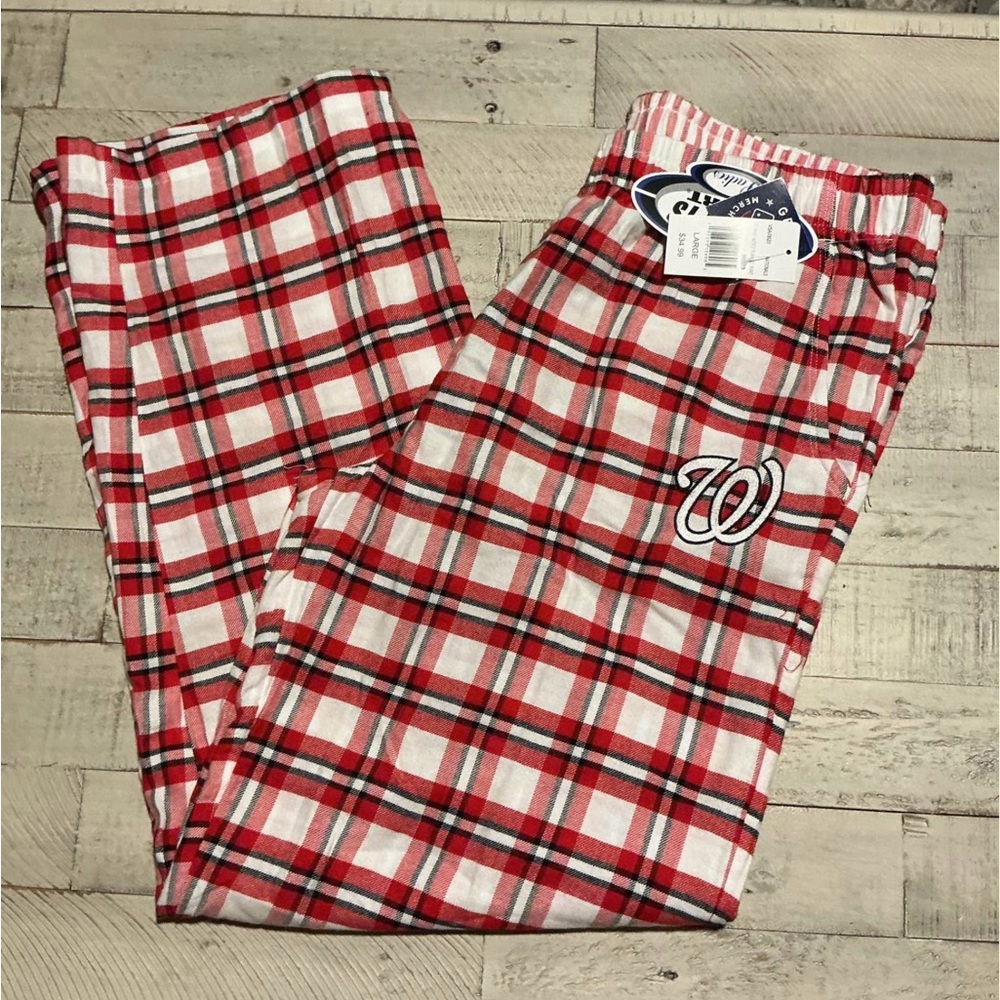 Washington Nationals Flannel Pants - Red